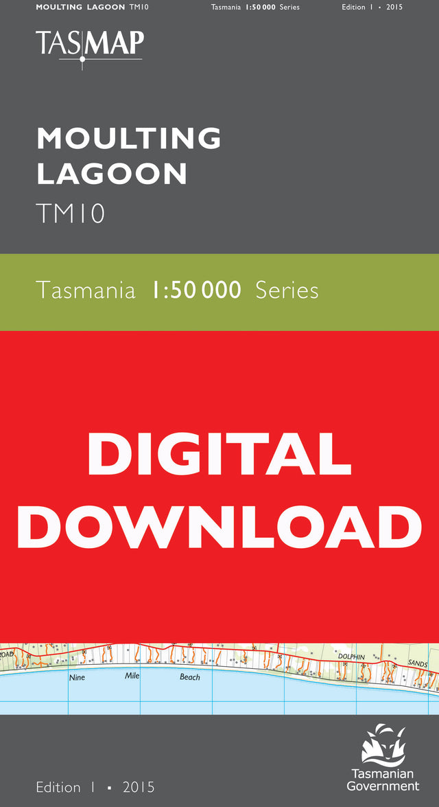 Cover of digital Moulting Lagoon TM10 1:50 000 Series map