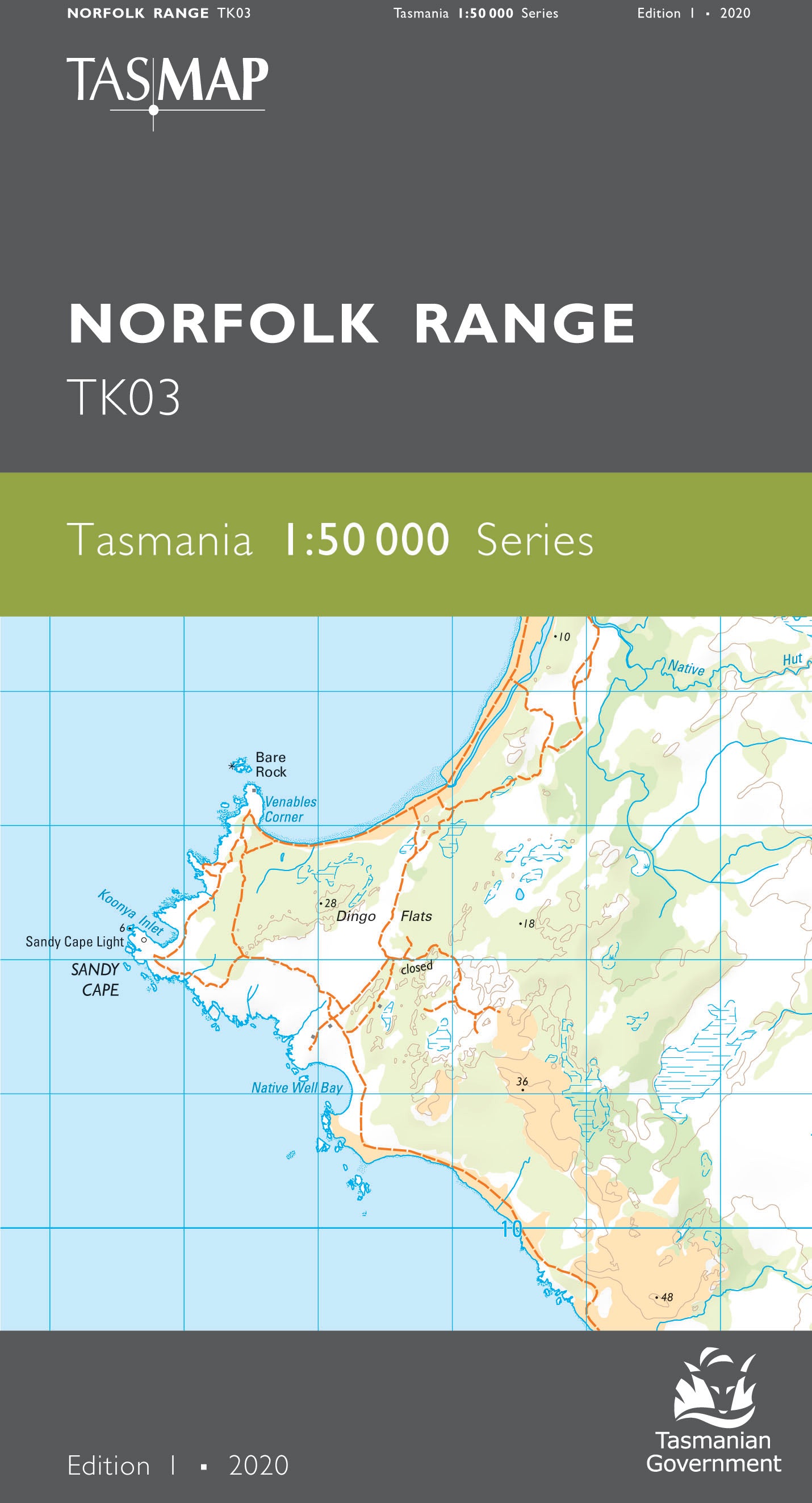 Cover of Norfolk Range TK03 1:50 000 Series map