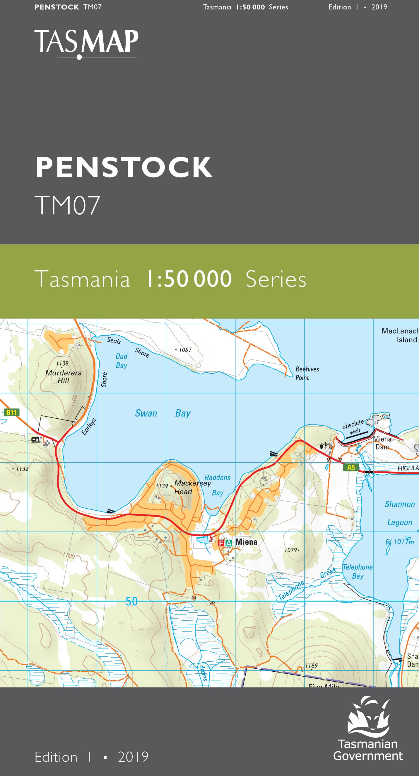 Cover of Penstock TM07 1:50 000 Series map