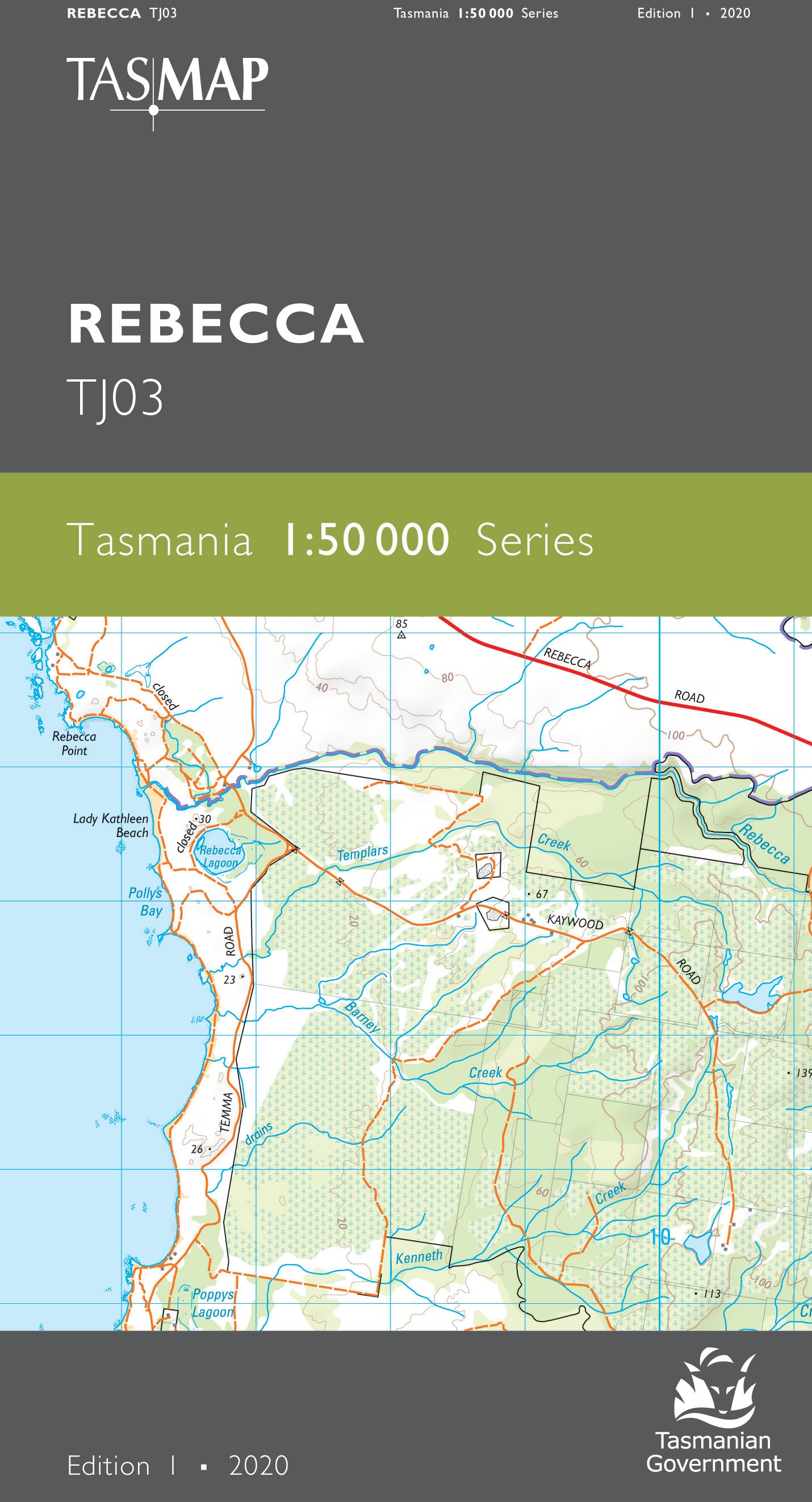 Cover of Rebecca TJ03 1:50 000 Series map