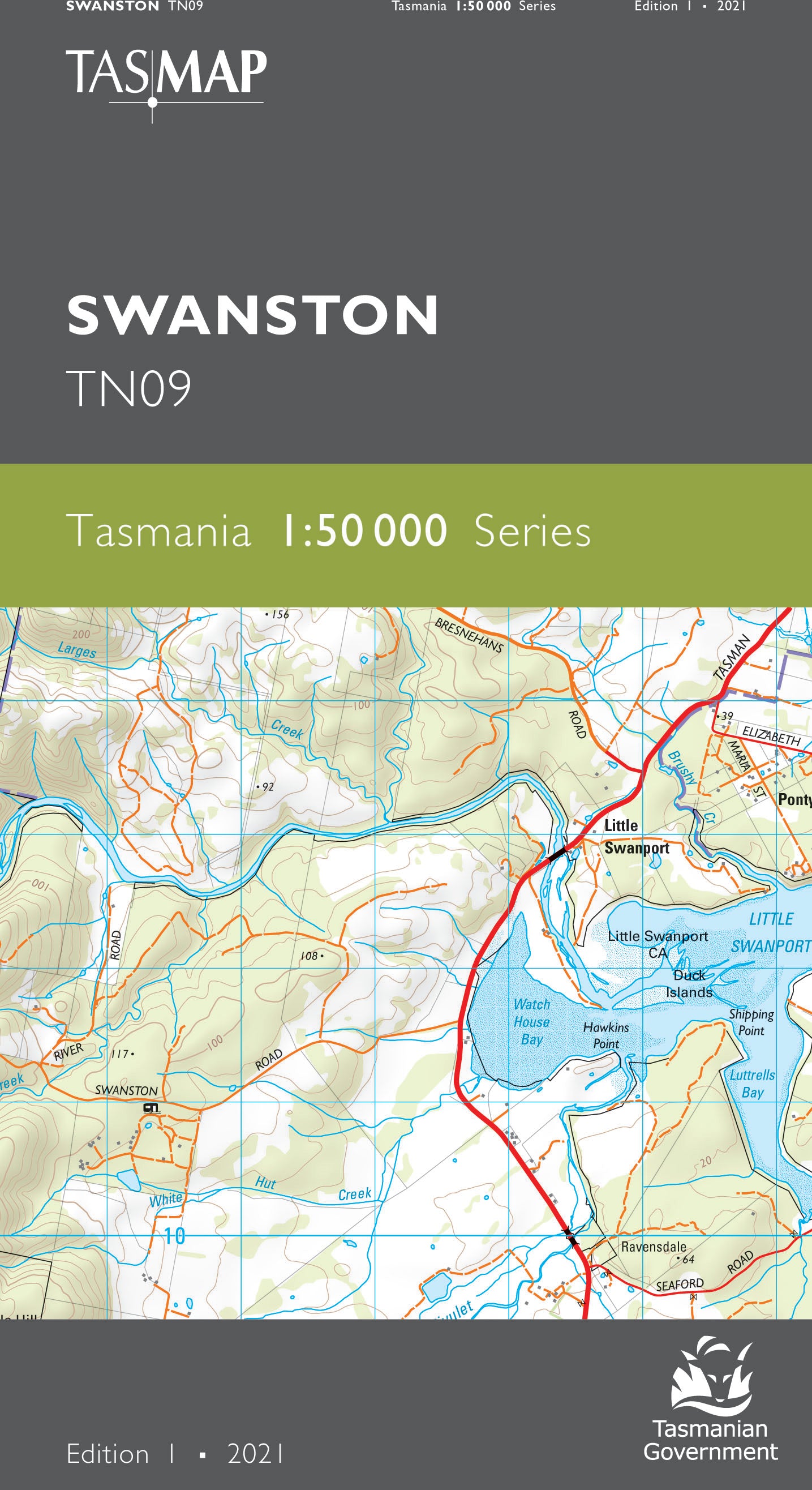 Cover of Swanston TN09 1:50 000 Series map