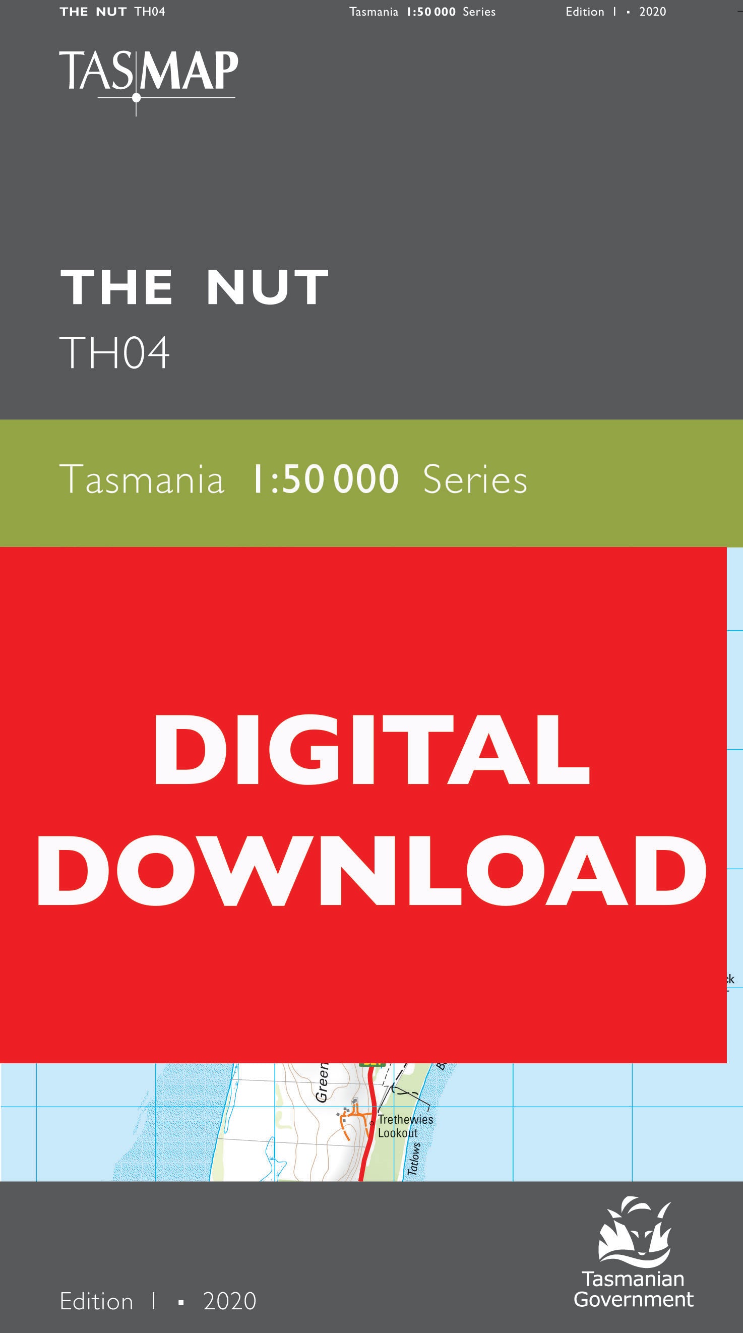 Cover of digital The Nut TH04 1:50 000 Series map