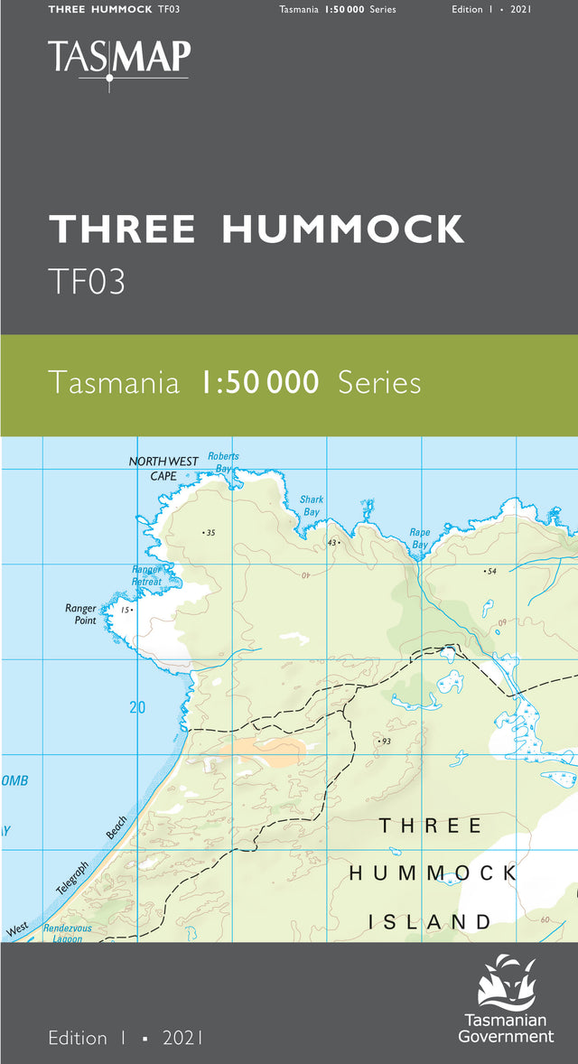 Cover of Three Hummock TF03 1:50 000 Series map