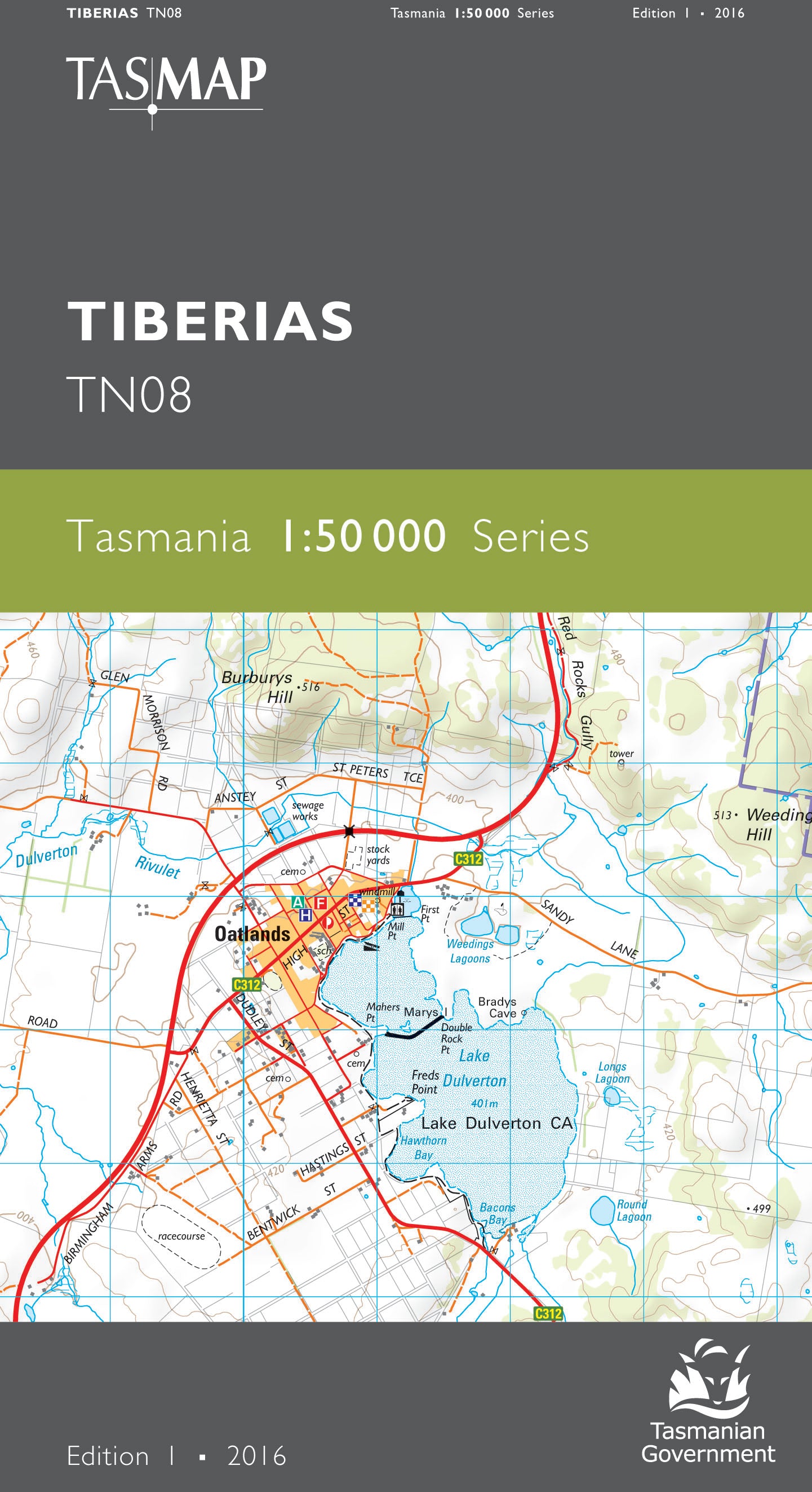 Cover of Tiberias TN08 1:50 000 Series map