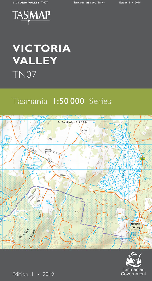 Cover of Victoria Valley TN07 1:50 000 Series map