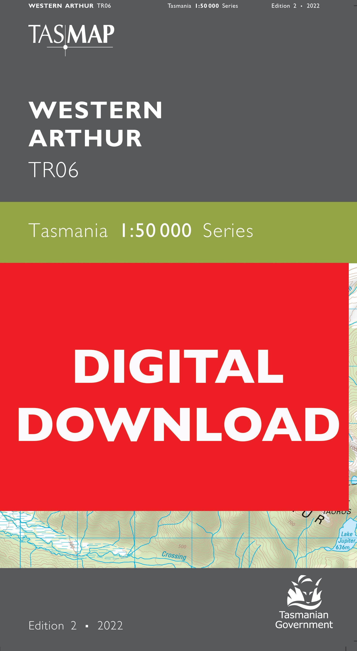 Cover of Digital Western Arthur TR06 1:50 000 Series map