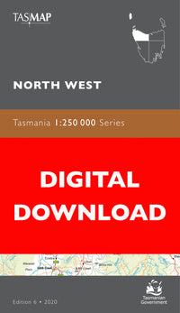 Cover of digital North West 1:250 000 map