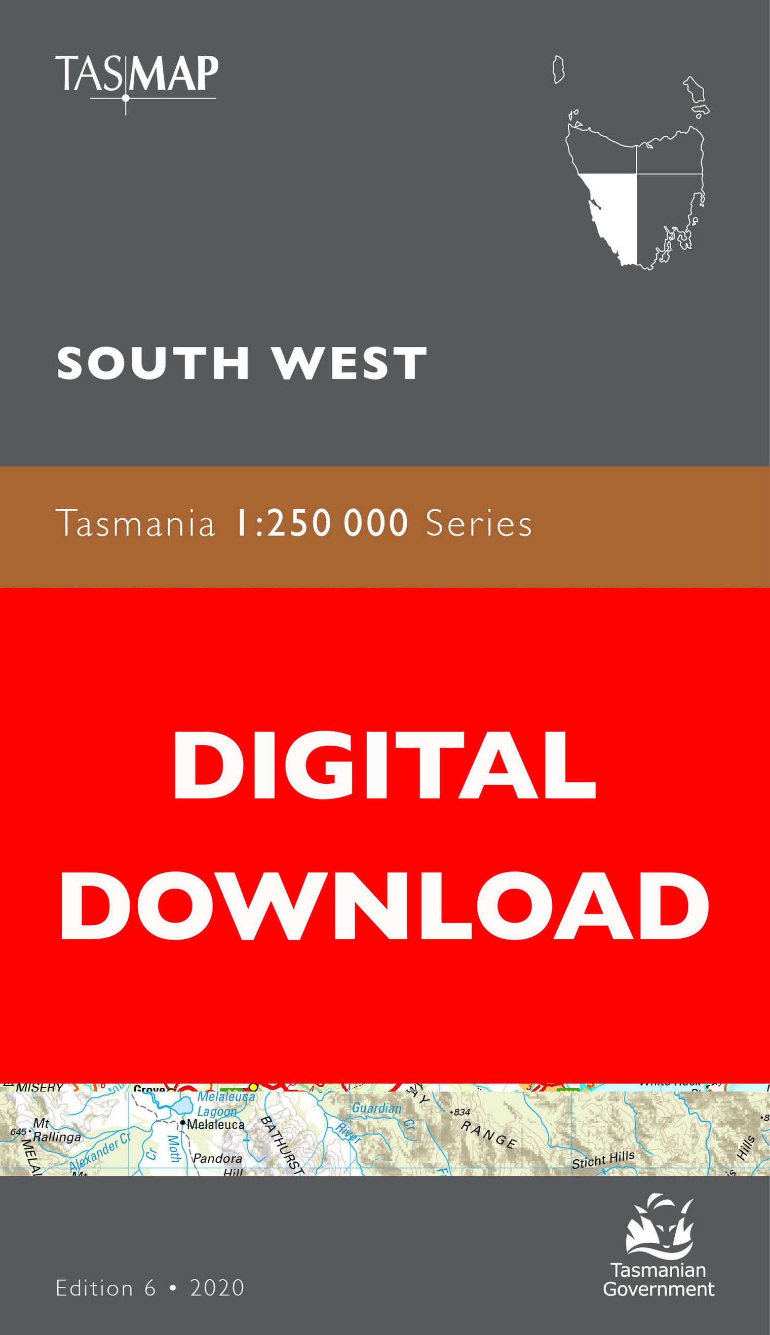 South West 1:250 000 Topographic Map