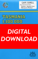 Cover of digital Cape Sorell 1:100 000 Series map