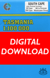 Cover of digital South Cape 1:100 000 Series map