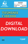 Cover of digital Tamar 1:100 000 Series map