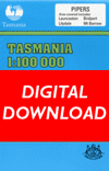 Cover of digital Pipers 1:100 000 Series map