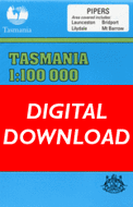 Cover of digital Pipers 1:100 000 Series map