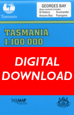 Cover of digital Georges Bay 1:100 000 Series map
