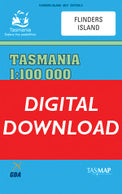Cover of digital Flinders Island 1:100 000 Series map