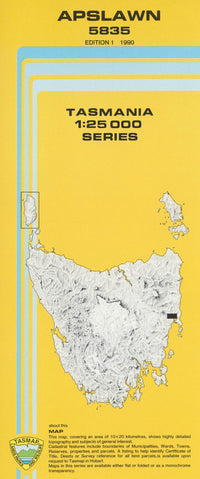 Apslawn 1:25000 Topographic/Cadastral Map