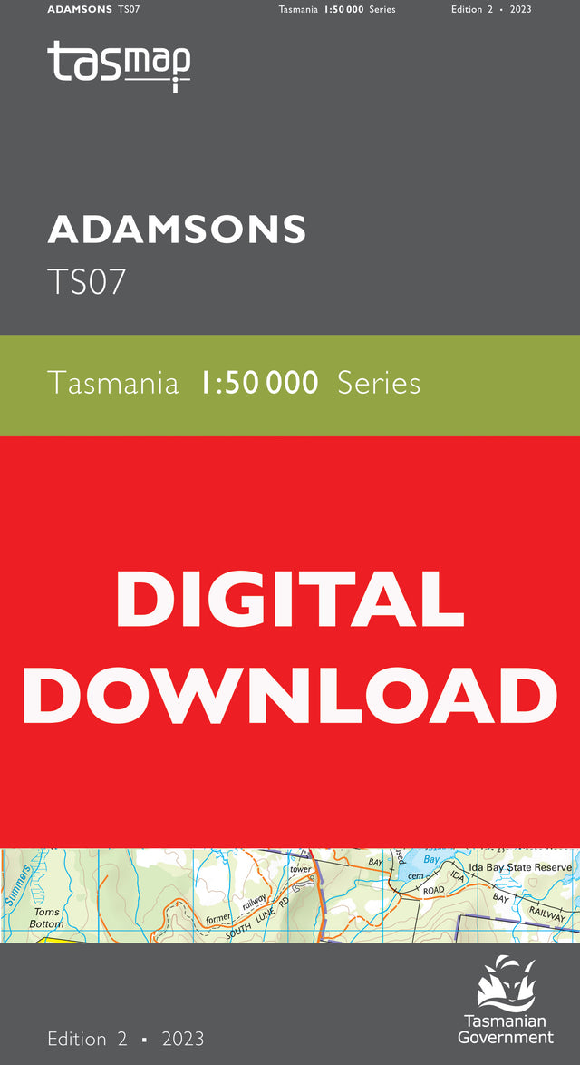 Cover of digital Adamsons TS07 1:50 000 map