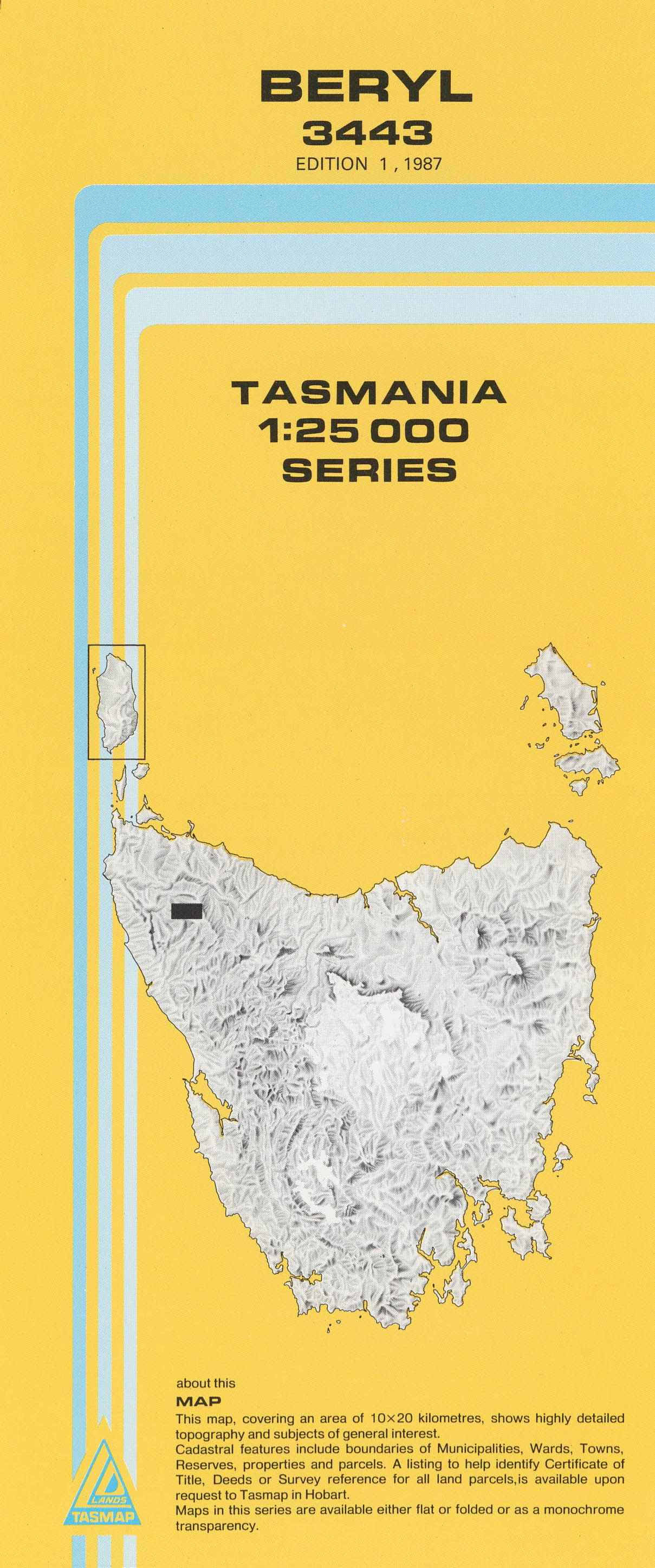 Beryl 1:25000 Topographic/Cadastral Map