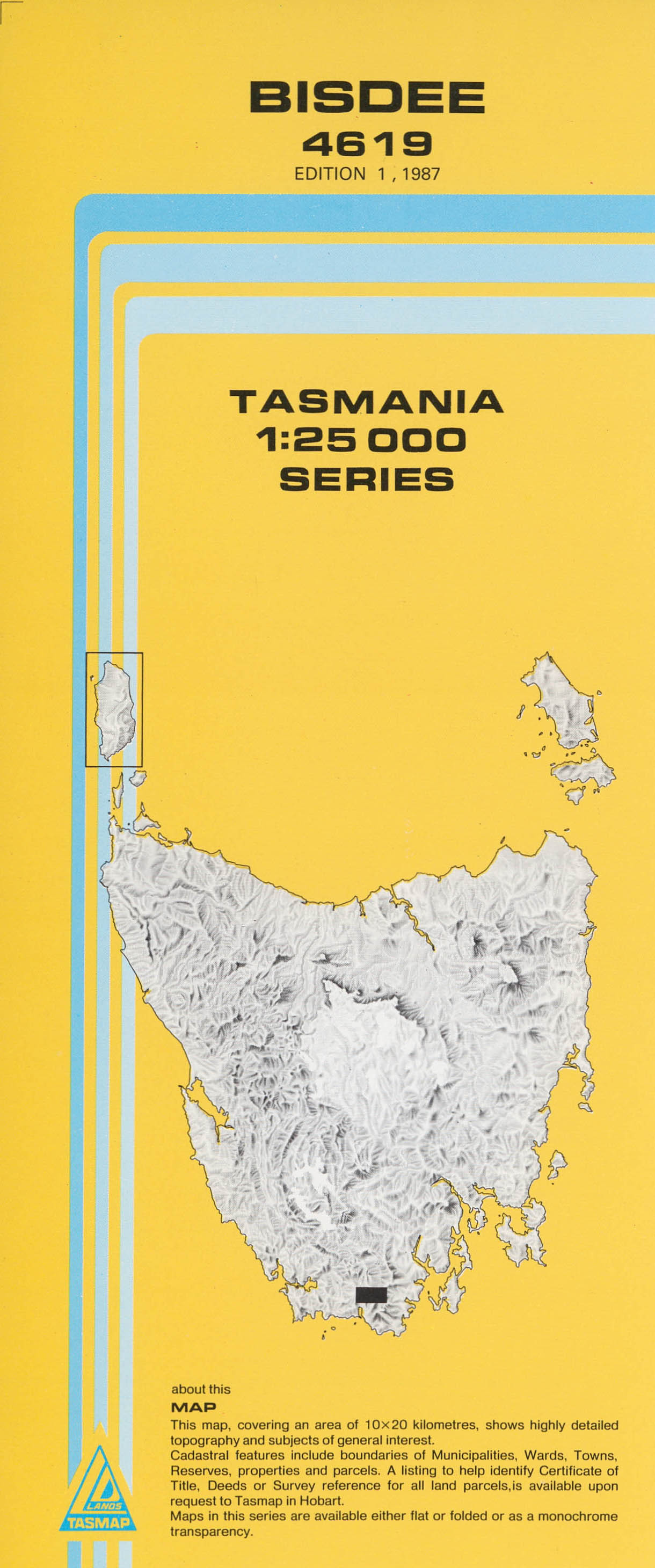 Bisdee 1:25000 Topographic/Cadastral Map
