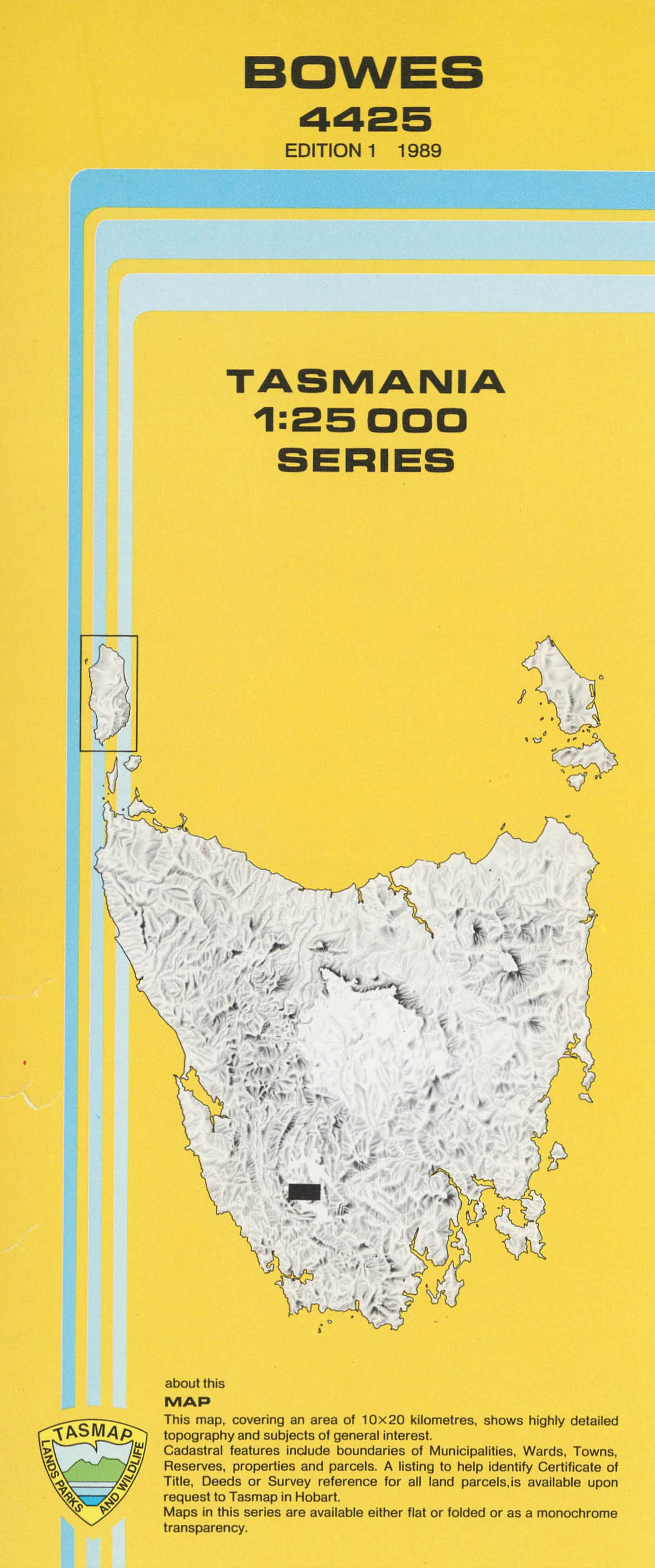 Bowes 1:25000 Topographic/Cadastral Map