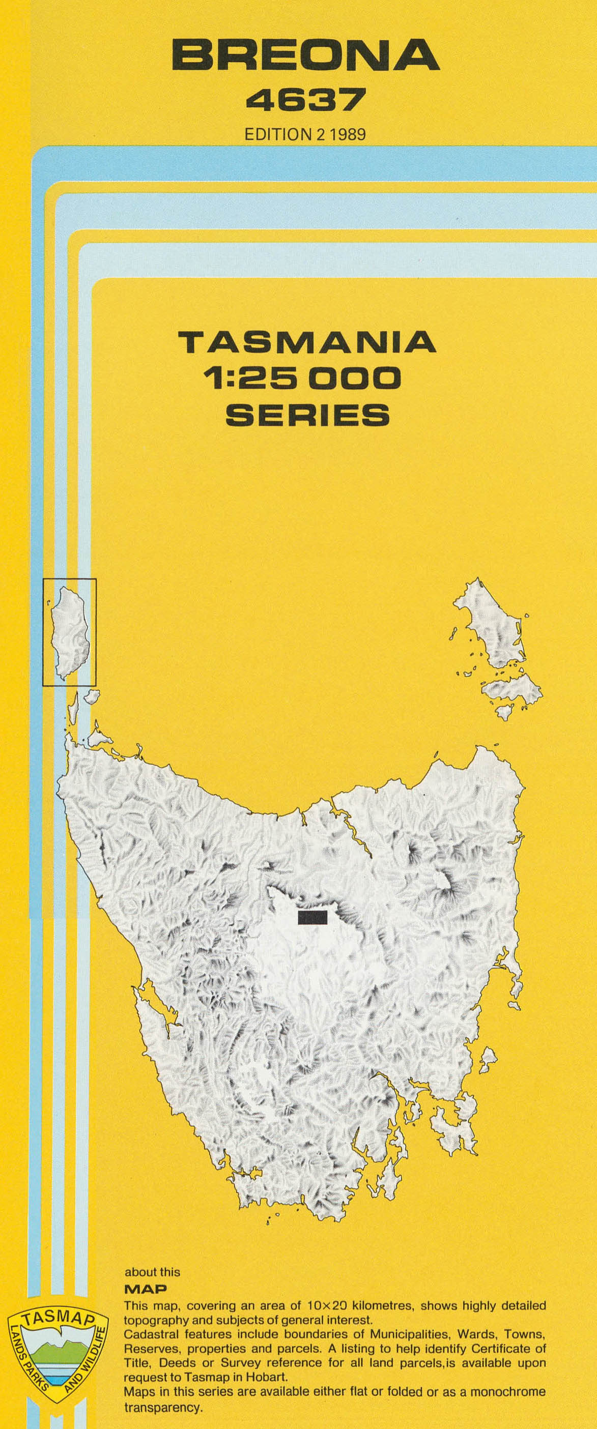 Breona 1:25000 Topographic/Cadastral Map