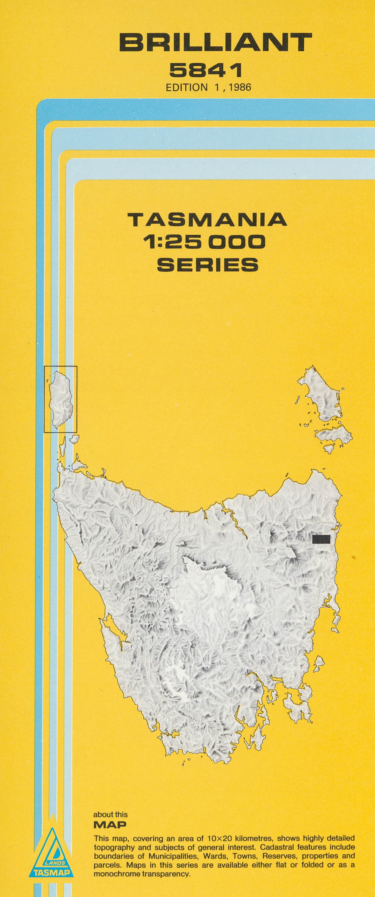 Brilliant 1:25000 Topographic/Cadastral Map