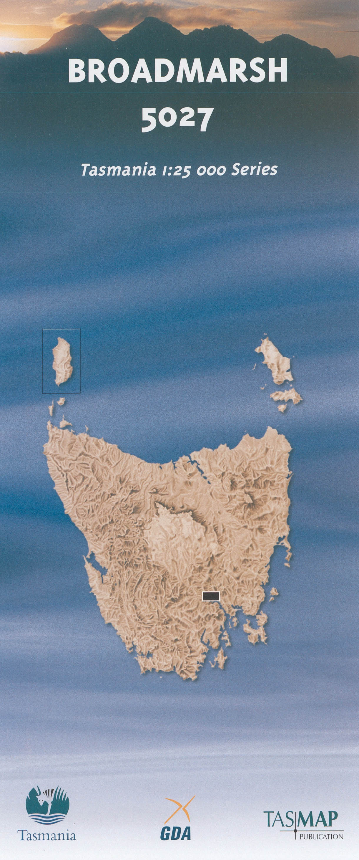 Broadmarsh 1:25000 Topographic/Cadastral Map
