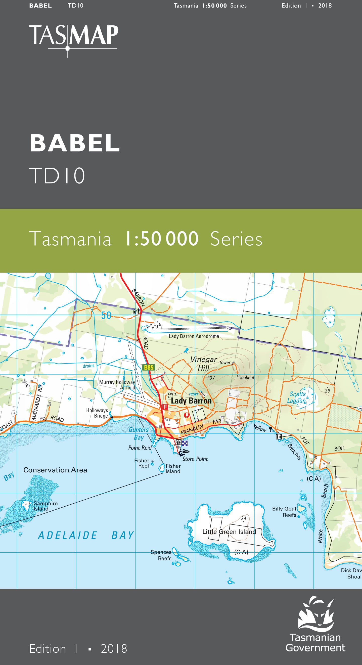 Cover of Babel TD10 1:50 000 Series map