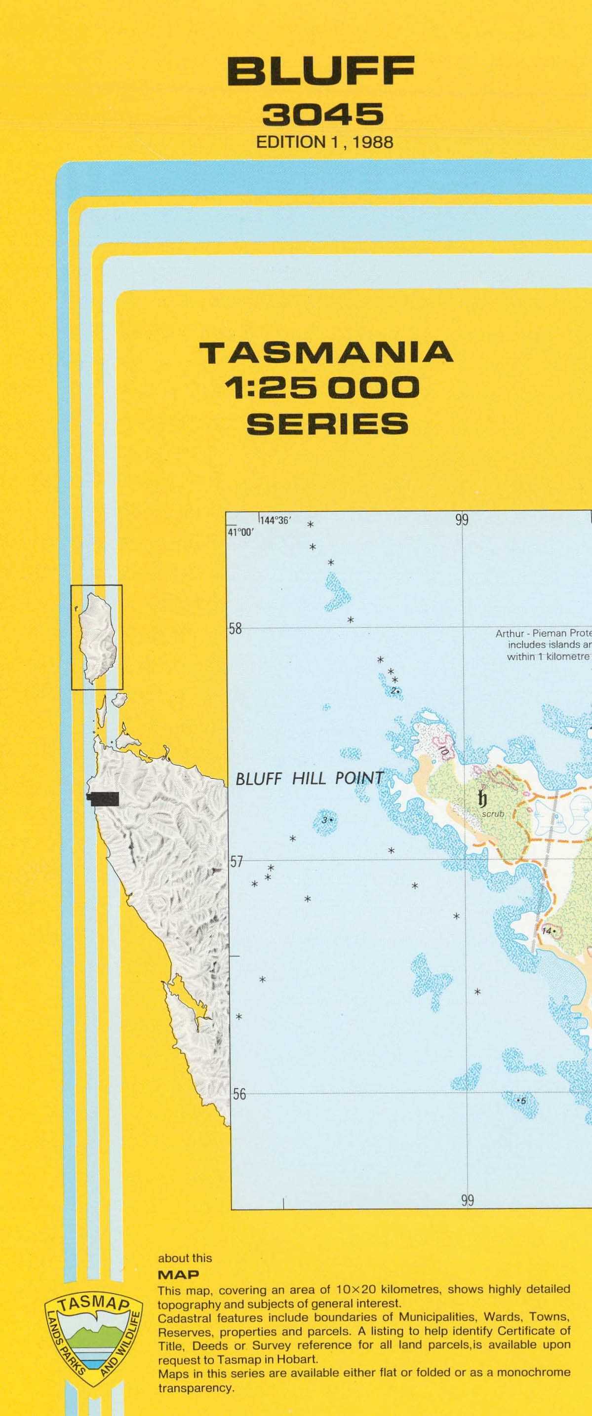 Bluff 1:25000 Topographic/Cadastral Map