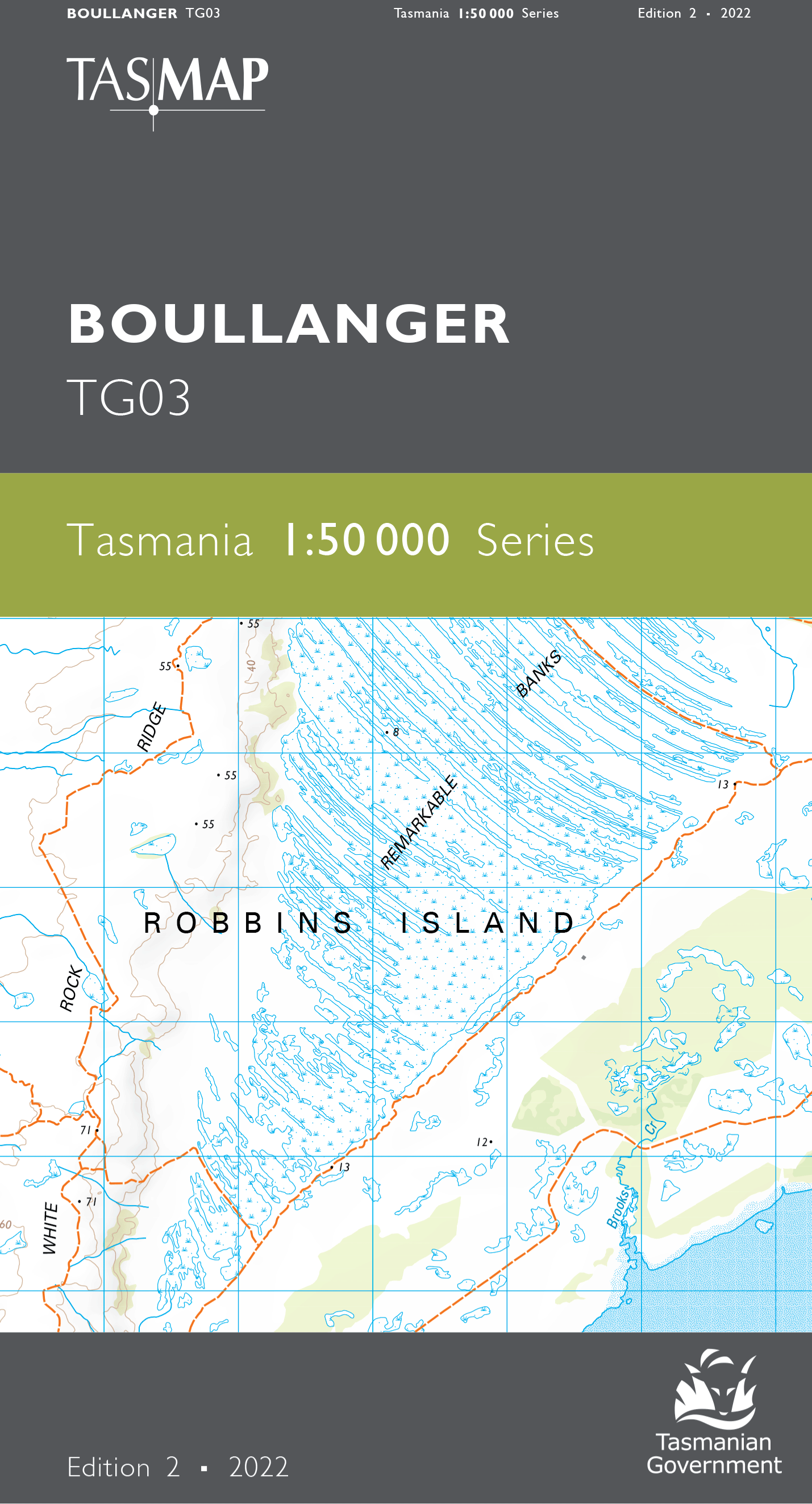 Boullanger 1:50000 Topographic Map