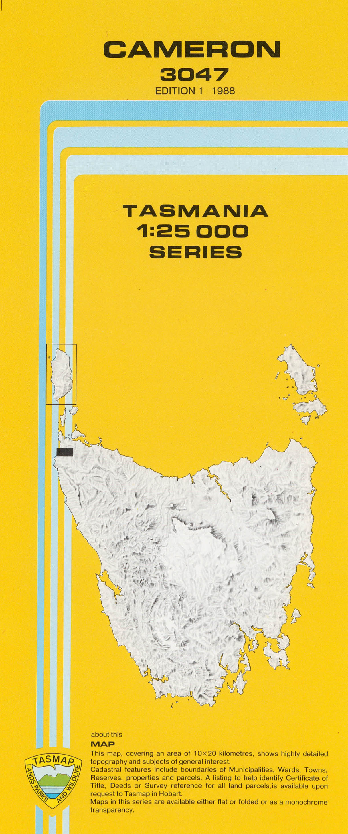 Cameron 1:25000 Topographic/Cadastral Map