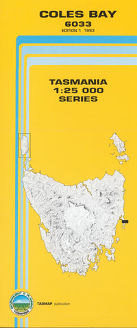 Coles Bay 1:25000 Topographic/Cadastral Map