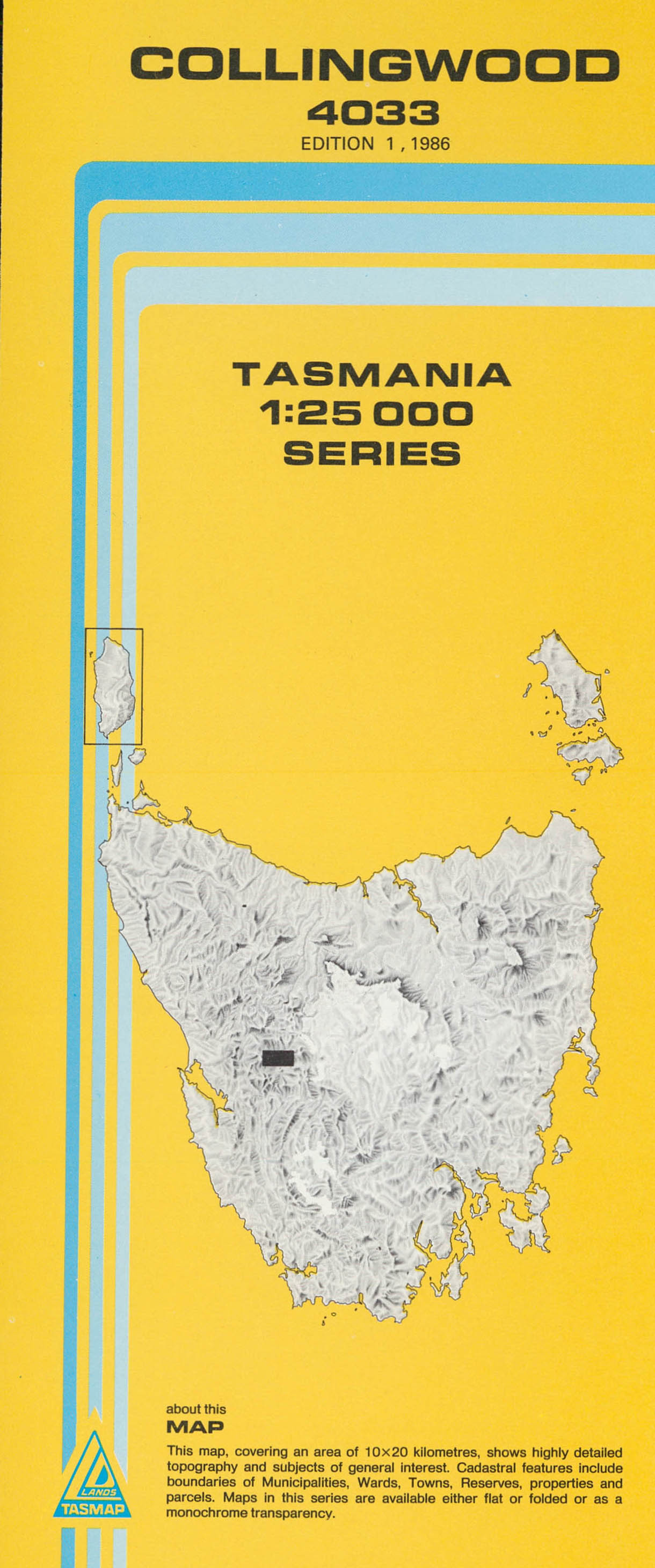 Collingwood 1:25000 Topographic/Cadastral Map