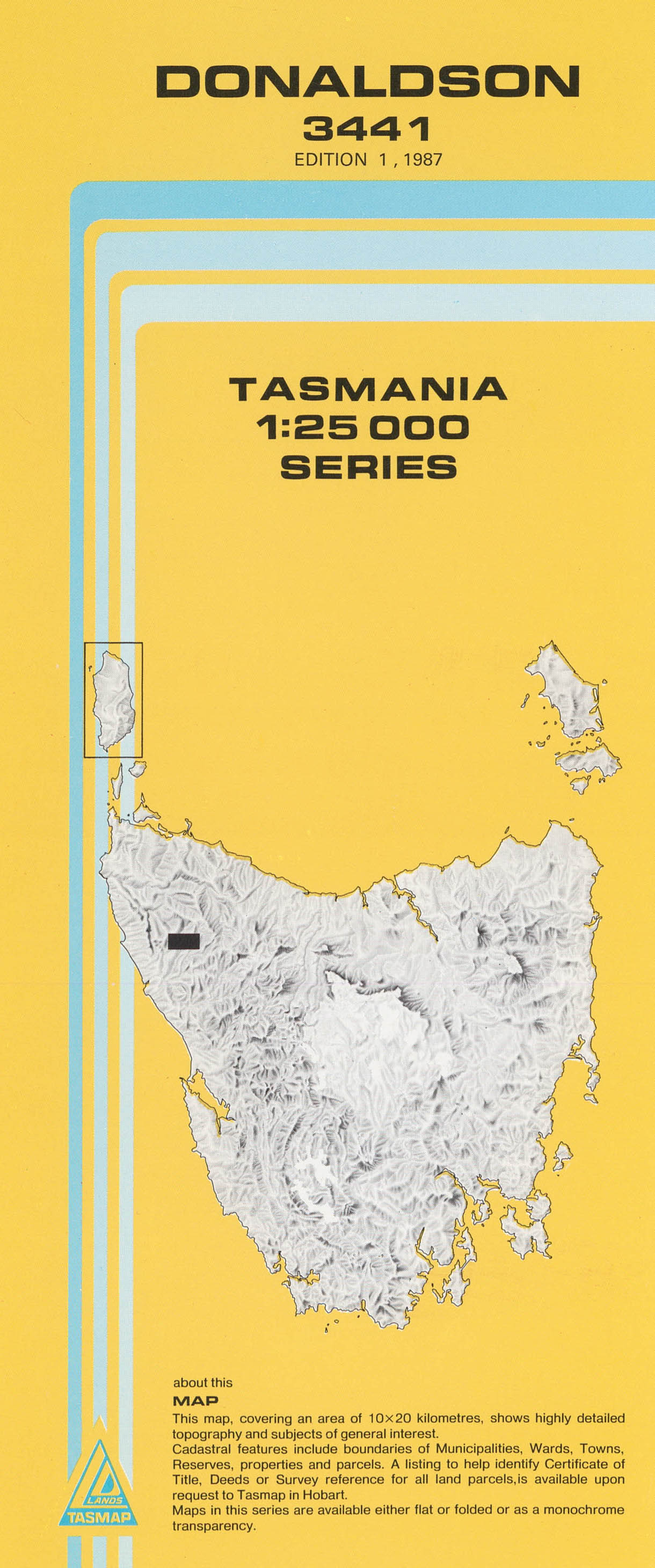 Donaldson 1:25000 Topographic/Cadastral Map