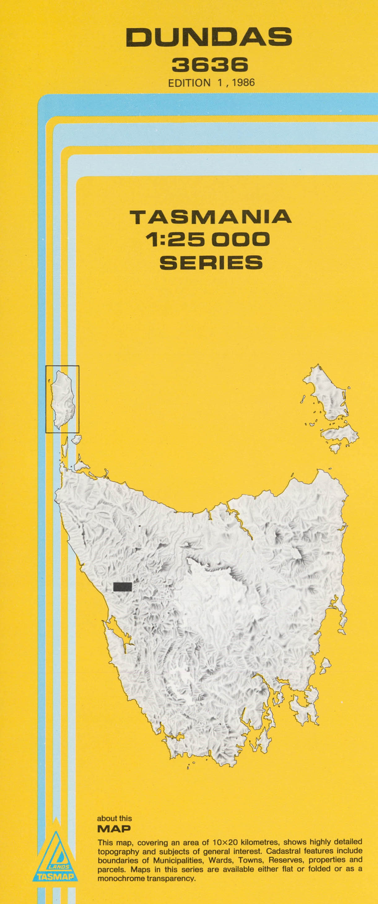 Dundas 1:25000 Topographic/Cadastral Map