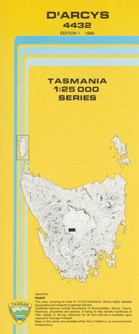 D'arcys 1:25000 Topographic/Cadastral Map