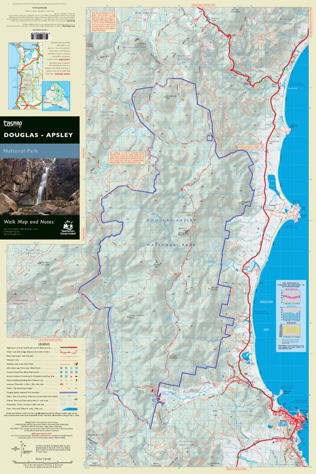 Douglas Apsley National Park Walk Map – TASMAP