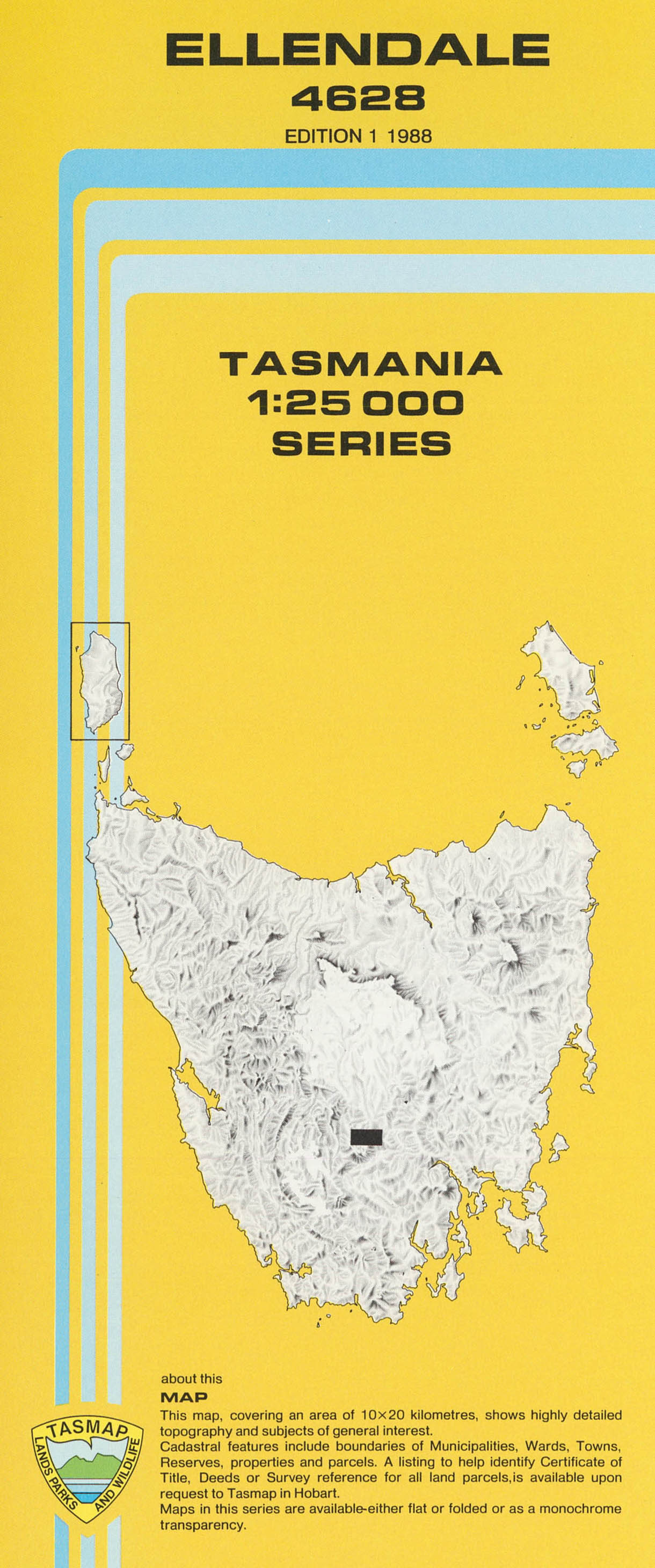 Ellendale 1:25000 Topographic/Cadastral Map