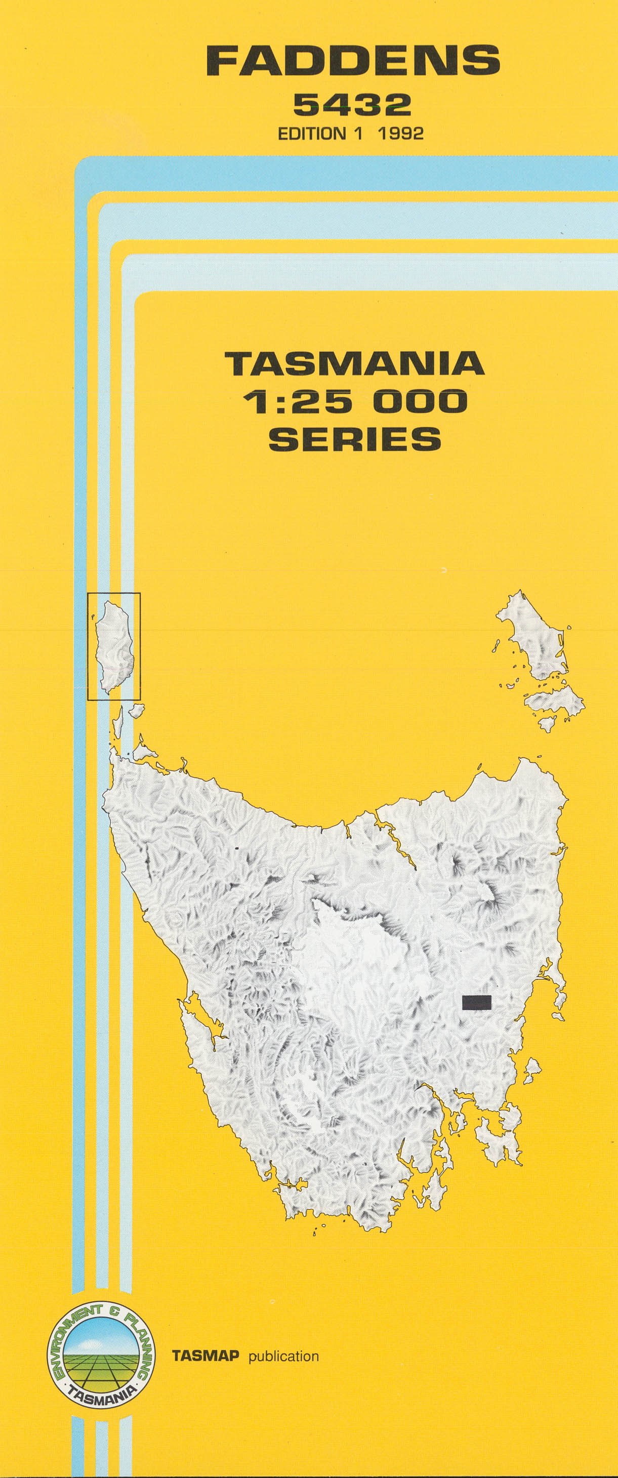 Faddens 1:25000 Topographic/Cadastral Map