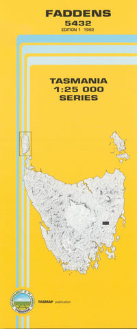 Faddens 1:25000 Topographic/Cadastral Map
