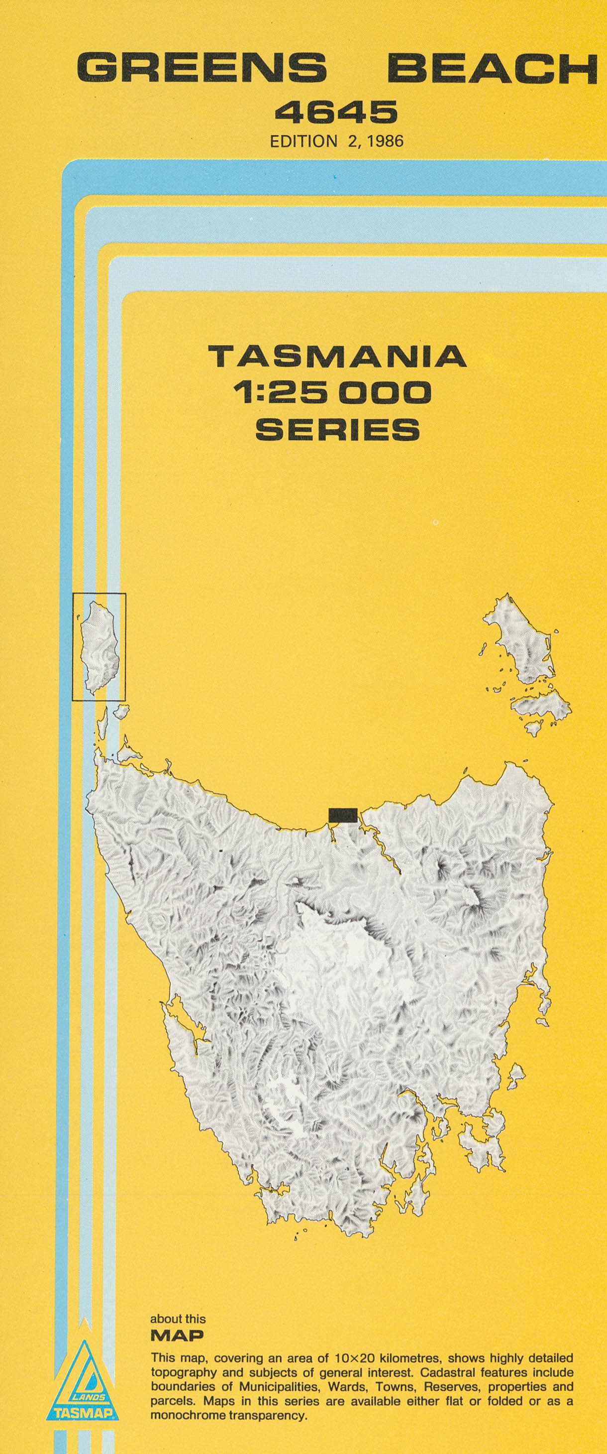 Greens Beach 1:25000 Topographic/Cadastral Map