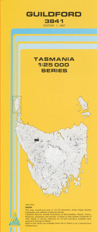Guildford 1:25000 Topographic/Cadastral Map