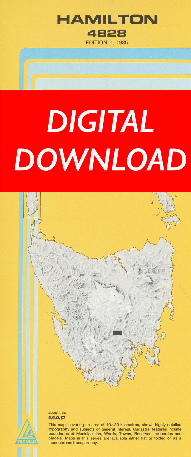 Cover of digital Hamilton 4828  1:25 000 map