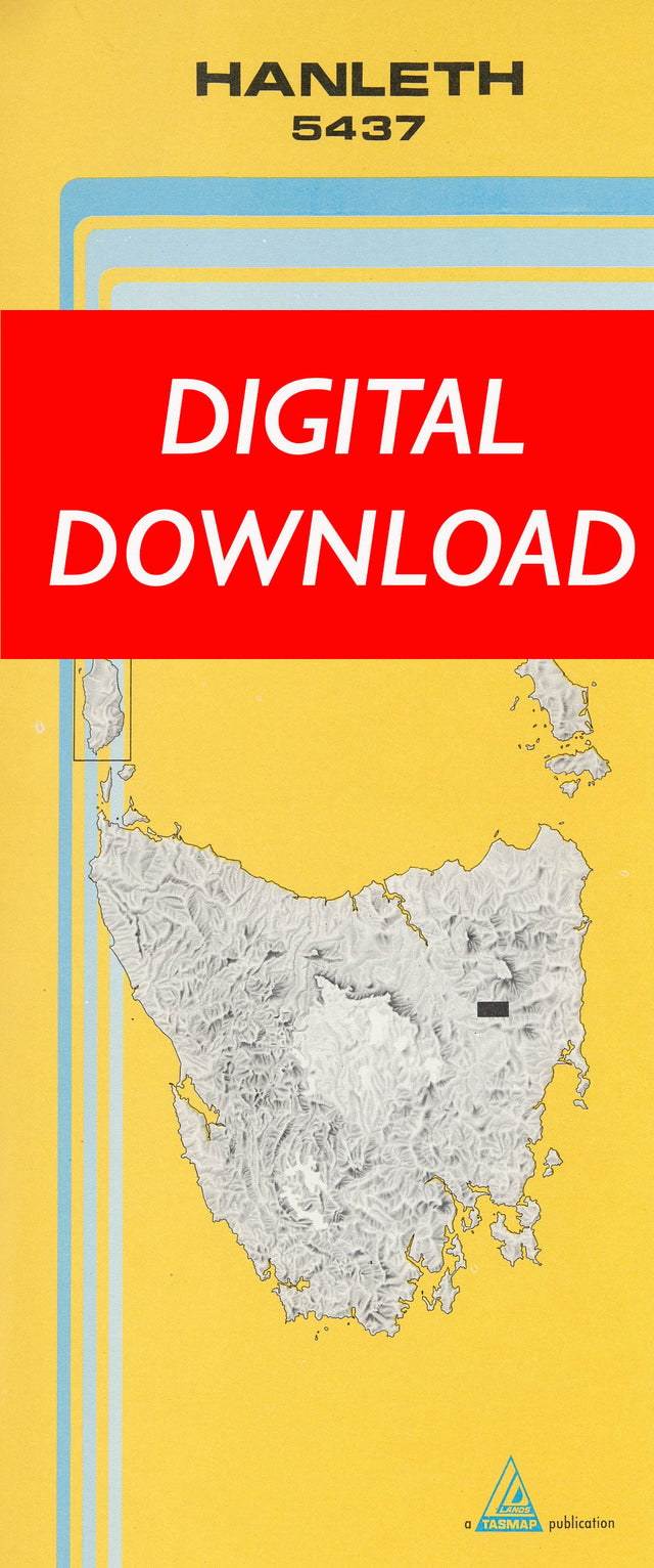 Cover of digital Hanleth 5437 1:25 000 map