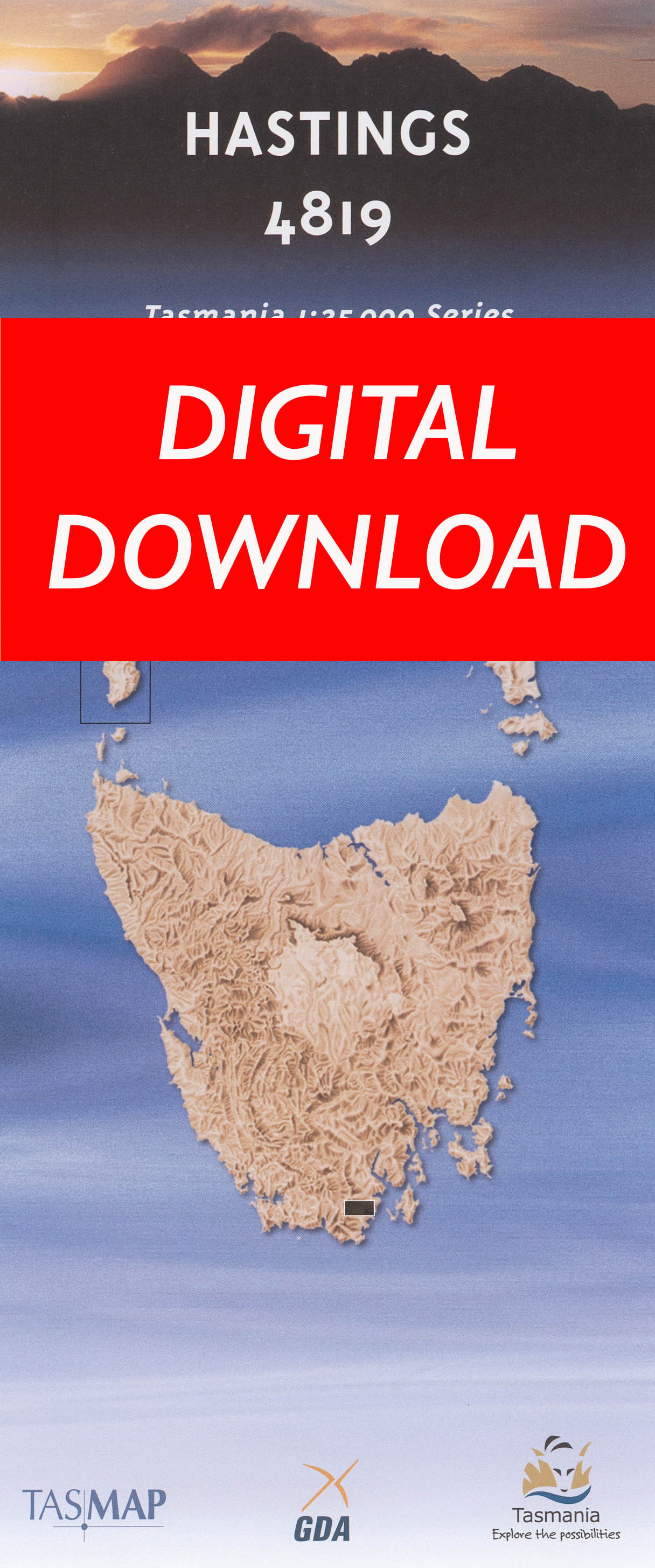 Cover of digital Hastings 4819 1:25 000 map