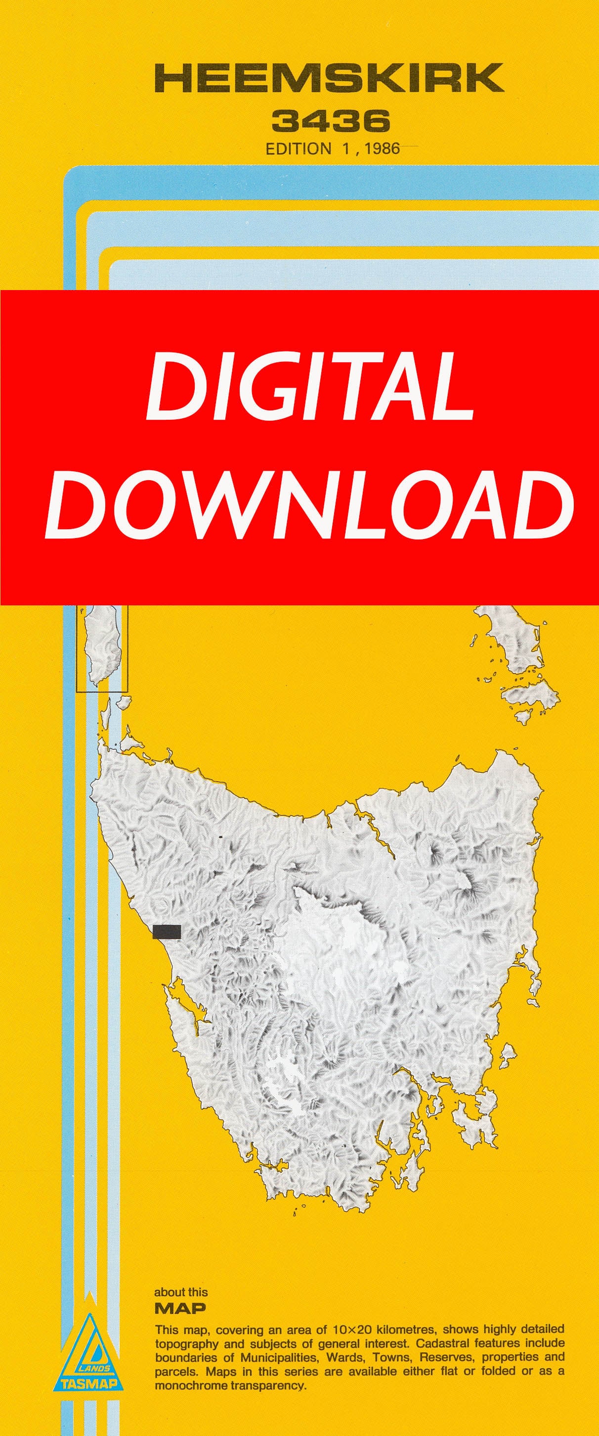 Cover of digital Heemskirk 3436 1:25 000 map