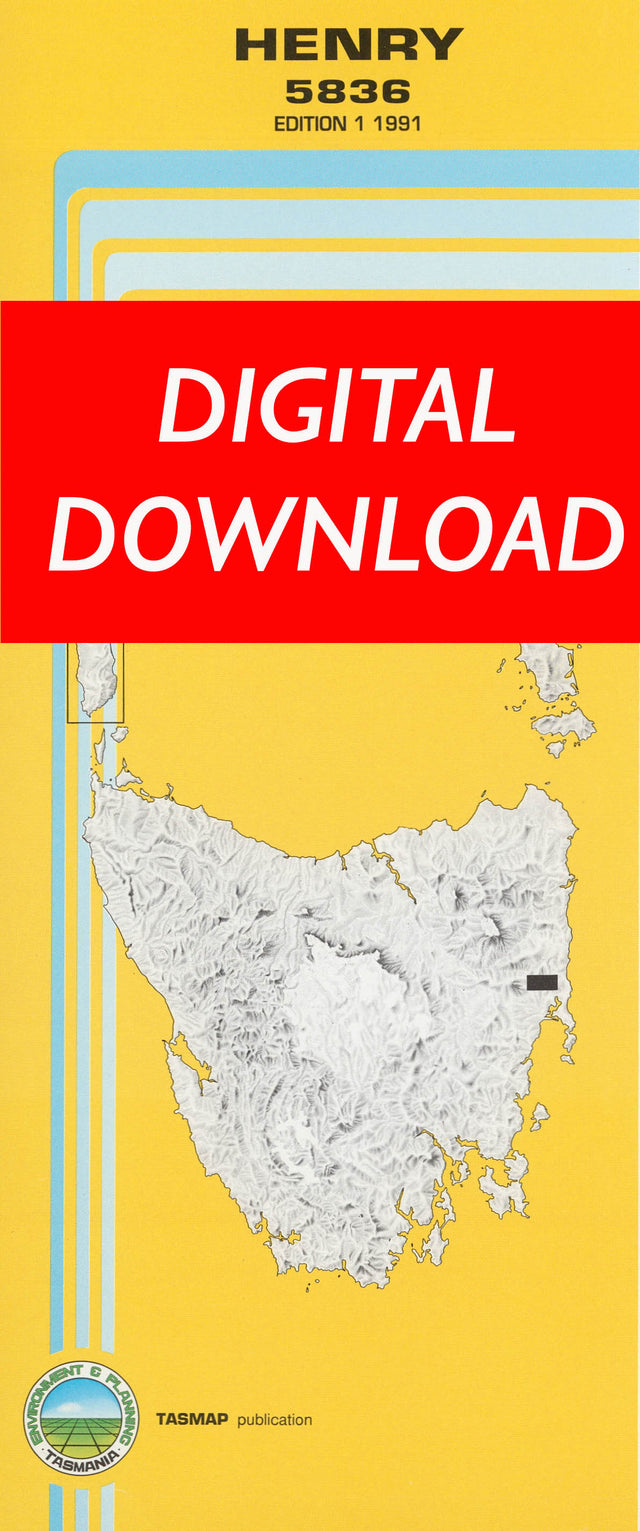 Cover of digital Henry 5836 1:25 000 map