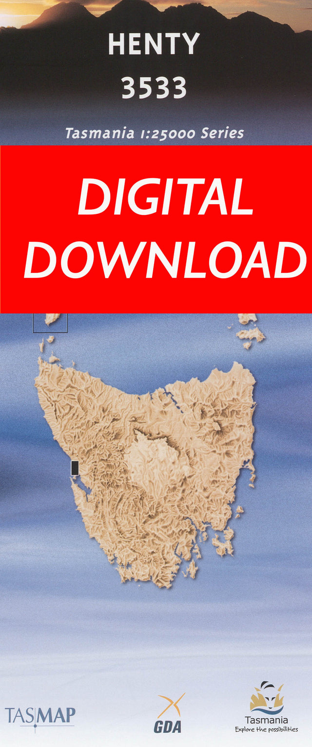 Cover of digital Henty 3533 1:25 000 map