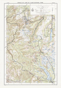 Historic Map Cradle Mountain - Lake St Clair National Park 1961 thumbnail
