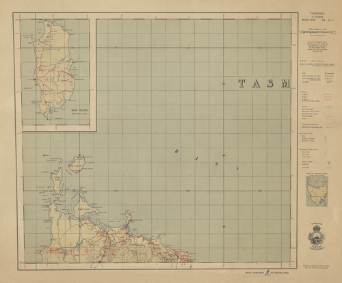Historic Map of Tasmanian Section 1 thumbnail